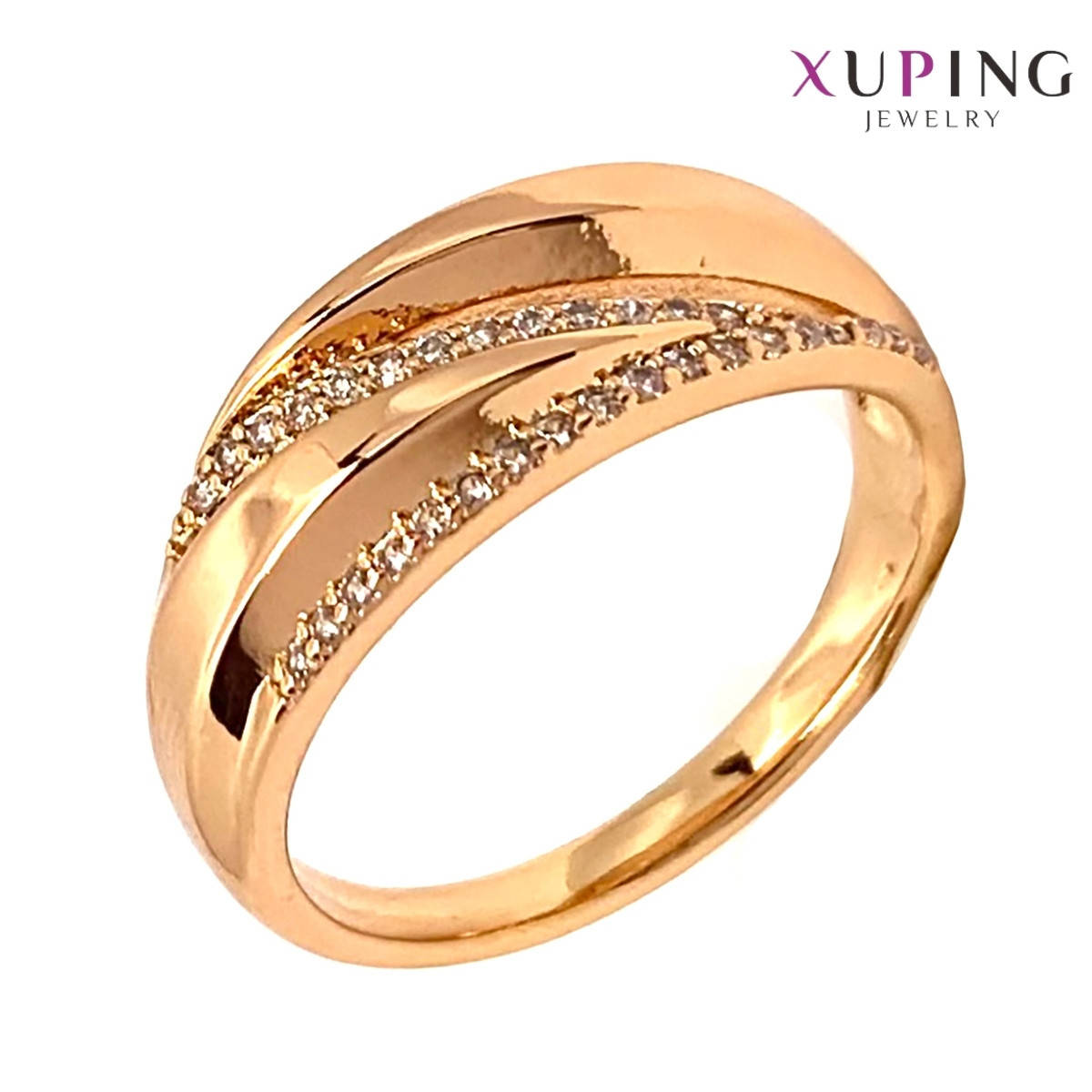 Кольцо Xuping, белые фианиты (куб. цирконий), ширина 8 мм, вес 4 г, позолота 18K, ХР01399 (19)
Кольцо Xuping, белые фианиты (куб. цирконий), ширина 8 мм, вес 4 г, позолота 18K, ХР01399 (19)