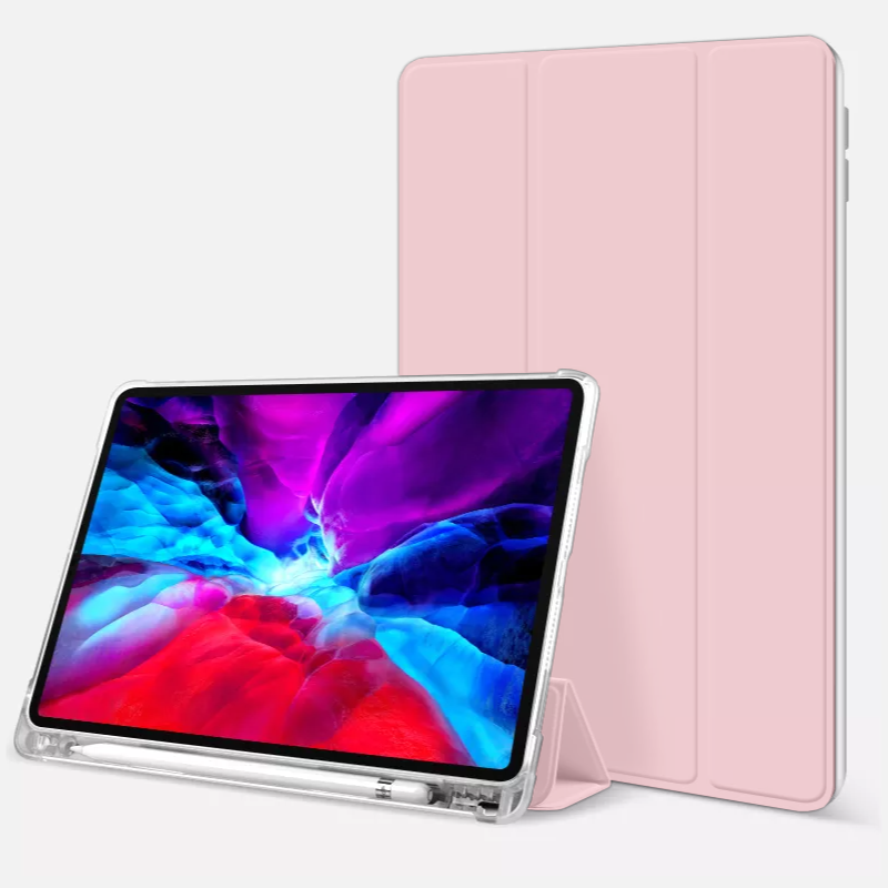 Силиконовый чехол Fruct Protect для iPad Pro 11 2020-21 Противоударный с держателем для стилуса Розовый