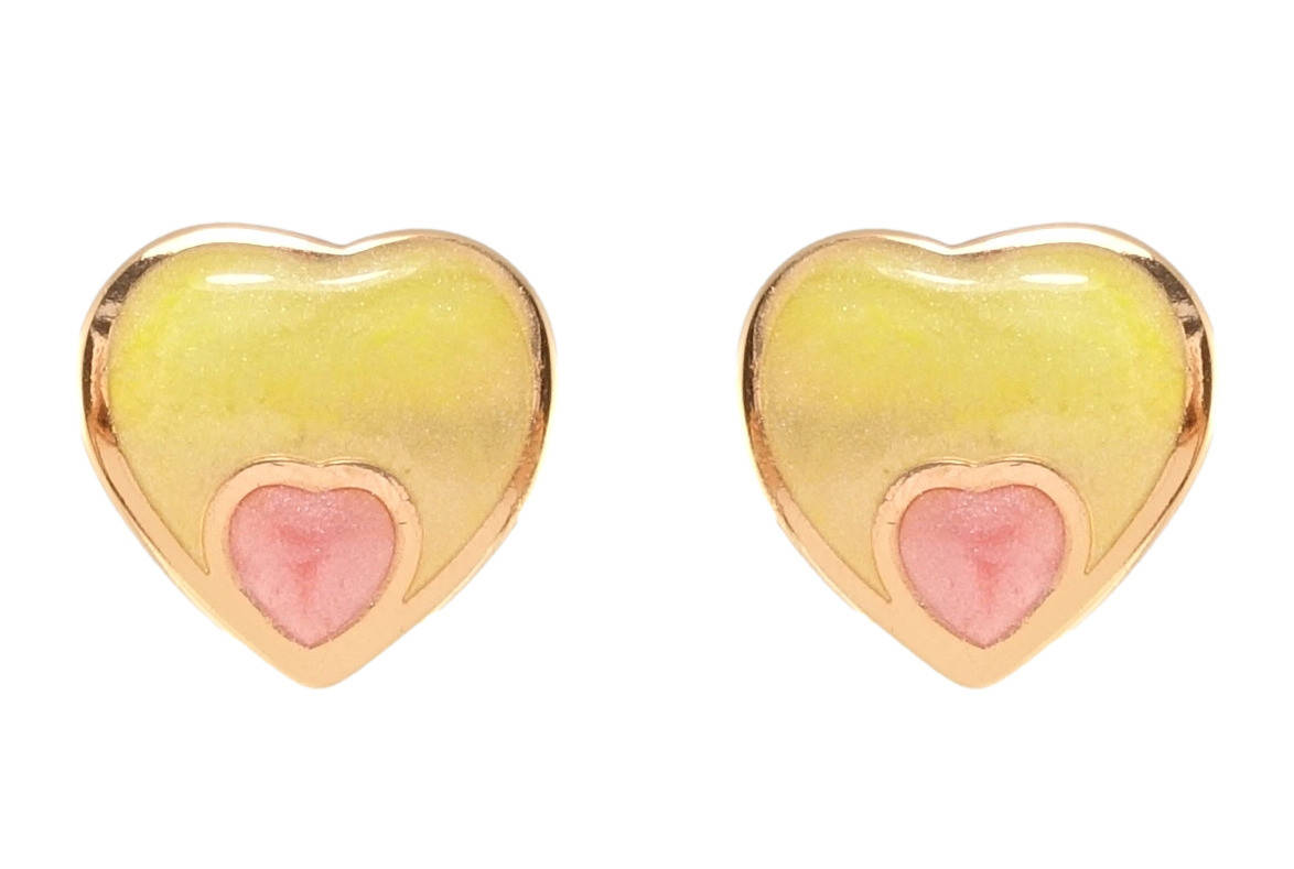 Серьги Xuping JEAN GOUJON Позолота 18K гвоздики (пусеты) "Сердечки с желто-розовой эмалью"
Серьги Xuping JEAN GOUJON Позолота 18K гвоздики (пусеты) "Сердечки с желто-розовой эмалью"
