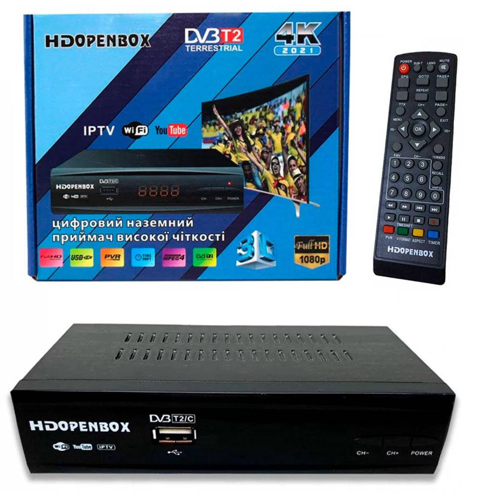 Цифровой тюнер для телевизора T2 Metall hd Openbox с поддержкой wifi адаптера / Тюнер ресивер
Цифровой тюнер для телевизора T2 Metall hd Openbox с поддержкой wifi адаптера / Тюнер ресивер