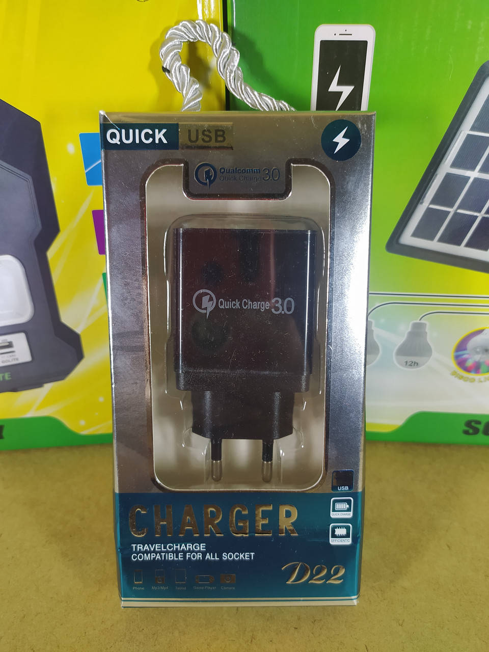 Сетевое зарядное утройство на 4 USB с Fast-Charge QC 3.0 D22 / Адаптер с быстрой зарядкой, Черный
Сетевое зарядное утройство на 4 USB с Fast-Charge QC 3.0 D22 / Адаптер с быстрой зарядкой, Черный