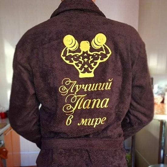 Мужской именной махровый халат с вышивкой ( натуральная ткань, хлопок 100%), хлопок 100% коричневый, M
Мужской именной махровый халат с вышивкой ( натуральная ткань, хлопок 100%), хлопок 100% коричневый, M