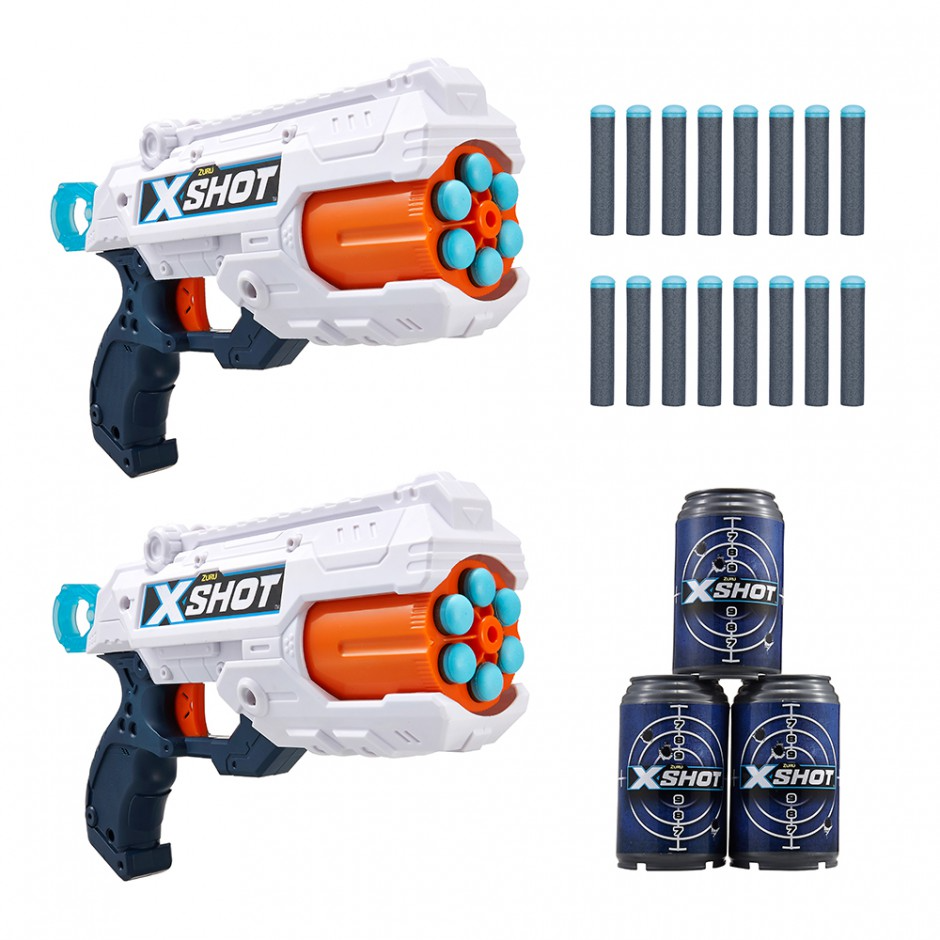 Бластер на мягких пулях Zuru X-Shot EXCEL Reflex 6 Double пистолет детский с мягкими пулями, Разные цвета
Бластер на мягких пулях Zuru X-Shot EXCEL Reflex 6 Double пистолет детский с мягкими пулями, Разные цвета