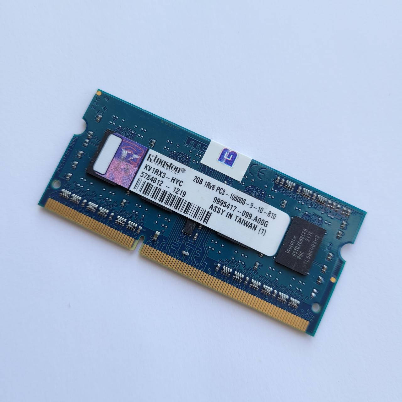 Оперативная память для ноутбука Kingston SODIMM DDR3 2Gb 1333MHz PC3 10600S 1R8 CL9 (KV1RX3-HYC) Б/У
Оперативная память для ноутбука Kingston SODIMM DDR3 2Gb 1333MHz PC3 10600S 1R8 CL9 (KV1RX3-HYC) Б/У