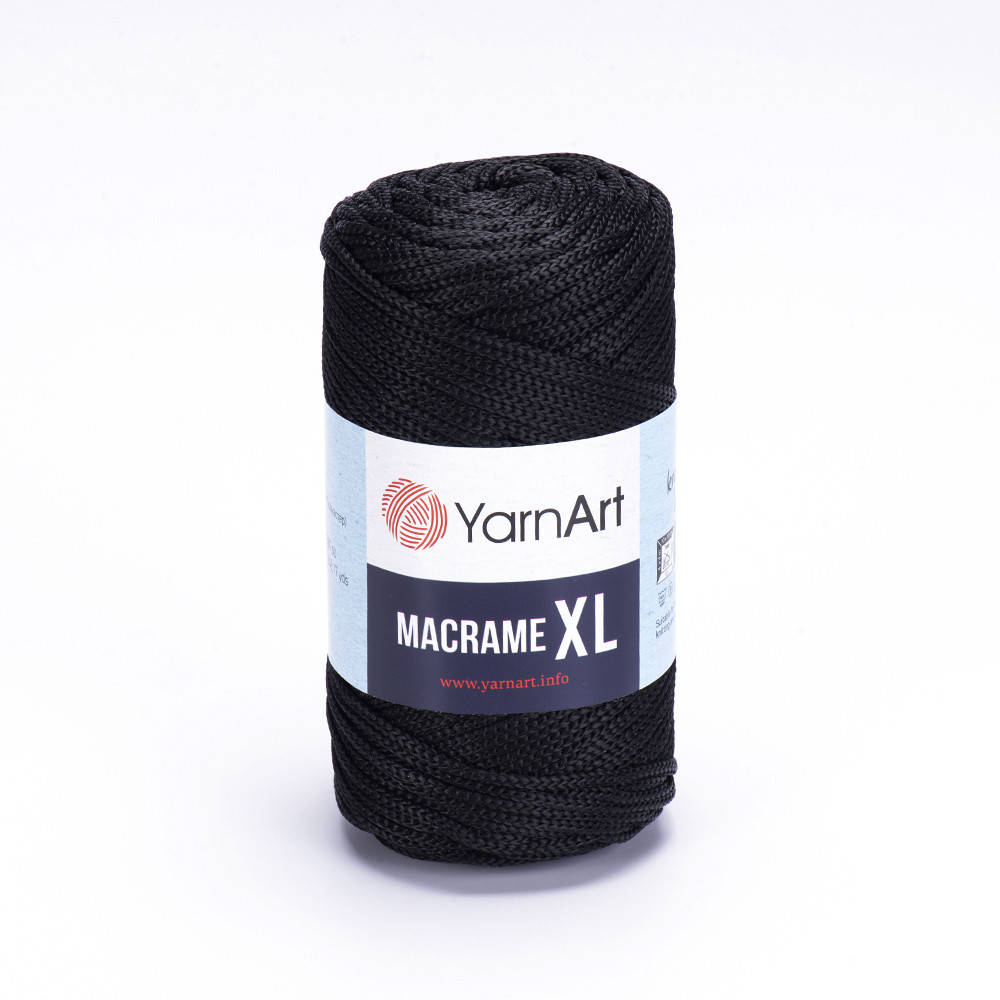 Yarnart Macrame XL (Ярн Арт Макраме XL) № 148 черный (Пряжа для вязания, нитки для макраме)
Yarnart Macrame XL (Ярн Арт Макраме XL) № 148 черный (Пряжа для вязания, нитки для макраме)