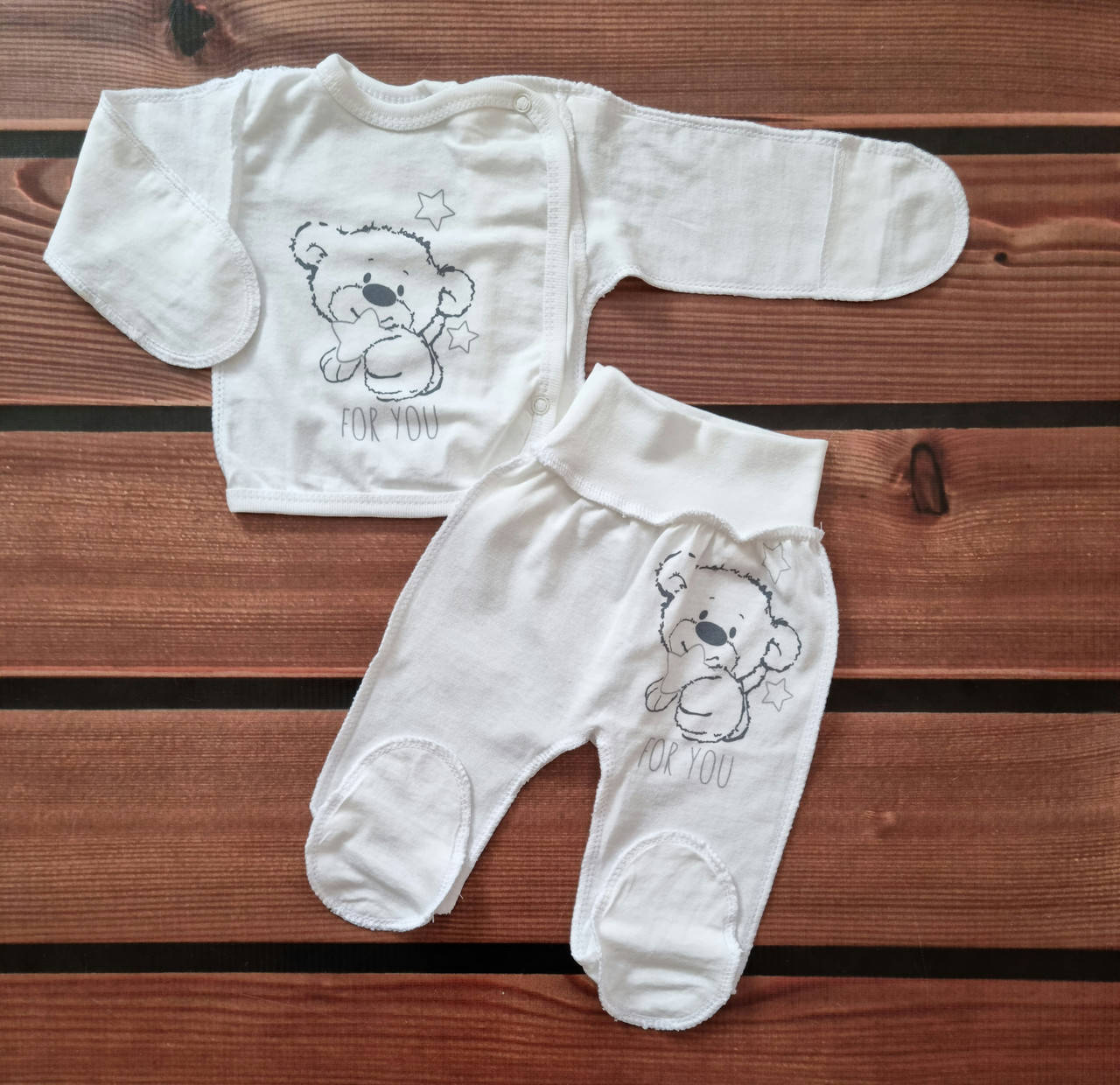 Комплект для новорожденного 2-х предмет. (кулир)
Комплект для новорожденного 2-х предмет. (кулир)