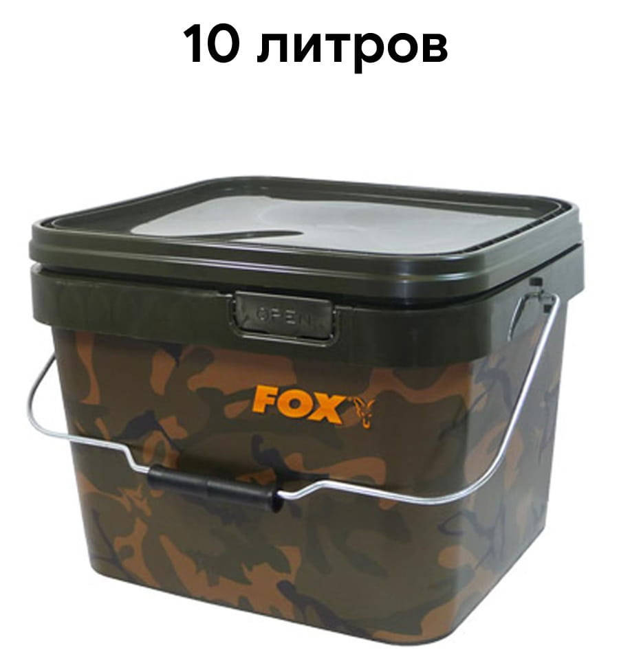 Ведро для рыбалки Fox Camo Square Bucket 10 л 
Ведро для рыбалки Fox Camo Square Bucket 10 л