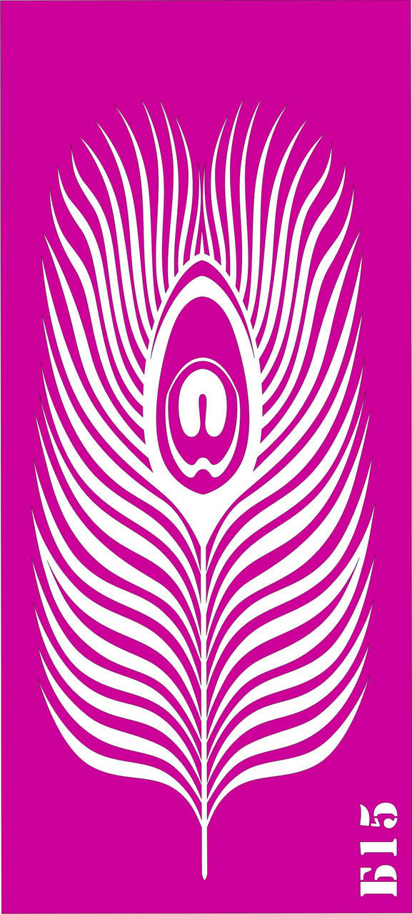 Трафарет Перо для био-тату хной, блеск тату Boni Kasel № Б15 
Трафарет Перо для био-тату хной, блеск тату Boni Kasel № Б15