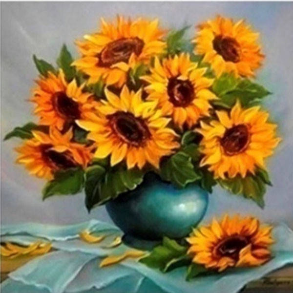 Алмазная мозаика 30*30 на подрамнике Подсолнухи букет
Алмазная мозаика 30*30 на подрамнике Подсолнухи букет