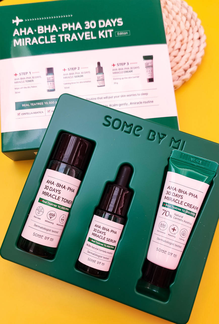 Набор средств для проблемной кожи Some By Mi AHA.BHA.PHA 30 Days Miracle travel Kit
Набор средств для проблемной кожи Some By Mi AHA.BHA.PHA 30 Days Miracle travel Kit