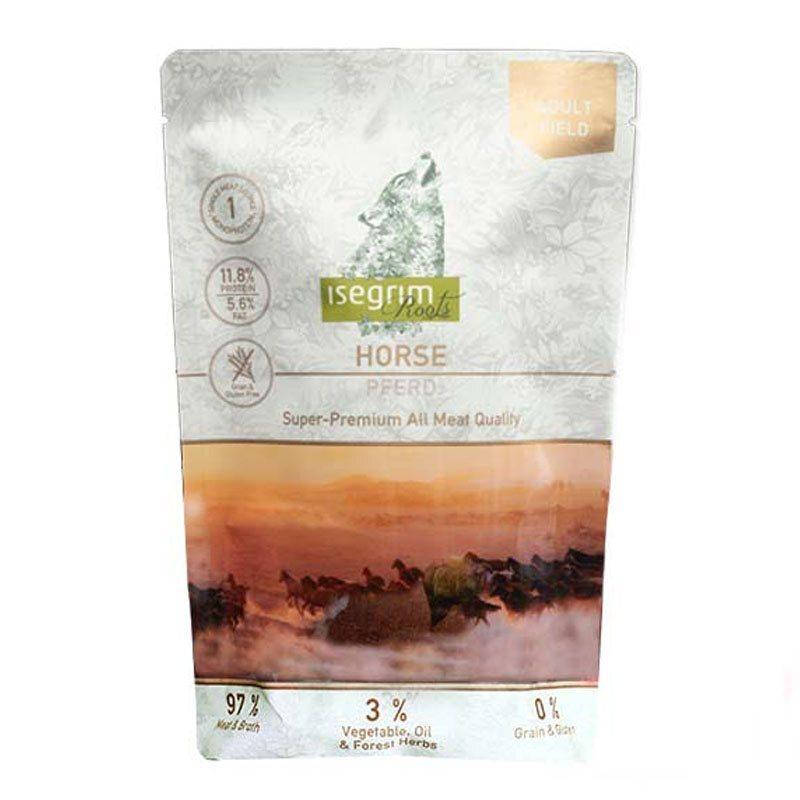 Isegrim Pouch Roots Horse Monoprotein 410 г - Консервированный монопротеиновый корм с кониной для взрослых 
Isegrim Pouch Roots Horse Monoprotein 410 г - Консервированный монопротеиновый корм с кониной для взрослых