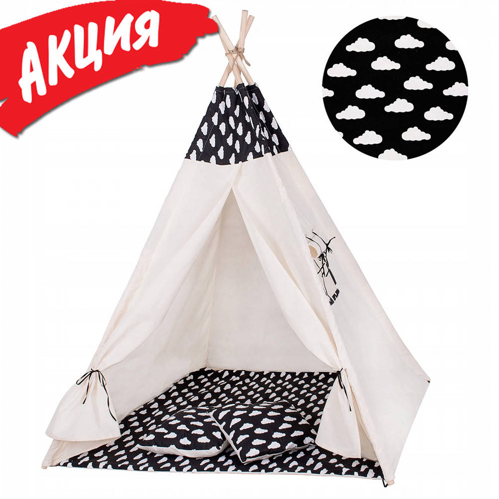 Детский вигвам шалаш Springos Tipi XXL Игровая палатка для детей Шатер для игр для дома Белый/Черный
Детский вигвам шалаш Springos Tipi XXL Игровая палатка для детей Шатер для игр для дома Белый/Черный
