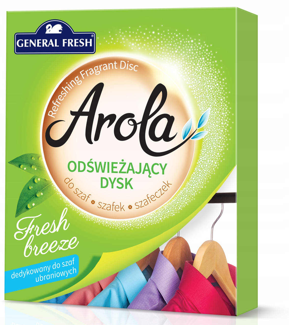 Дисковый освежитель для гардероба GENERAL FRESH Arola в ассортименте
Дисковый освежитель для гардероба GENERAL FRESH Arola в ассортименте