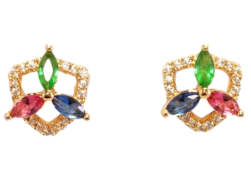 Серьги Xuping Позолота 18K гвоздики "Декоративный орнамент с цветными кристаллами и цирконием"
Серьги Xuping Позолота 18K гвоздики "Декоративный орнамент с цветными кристаллами и цирконием"