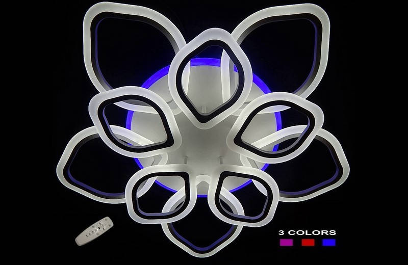 Потолочная яркая светодиодная люстра с диммируемым пультом 5576/5+5WH LED 3color dimmer
Потолочная яркая светодиодная люстра с диммируемым пультом 5576/5+5WH LED 3color dimmer