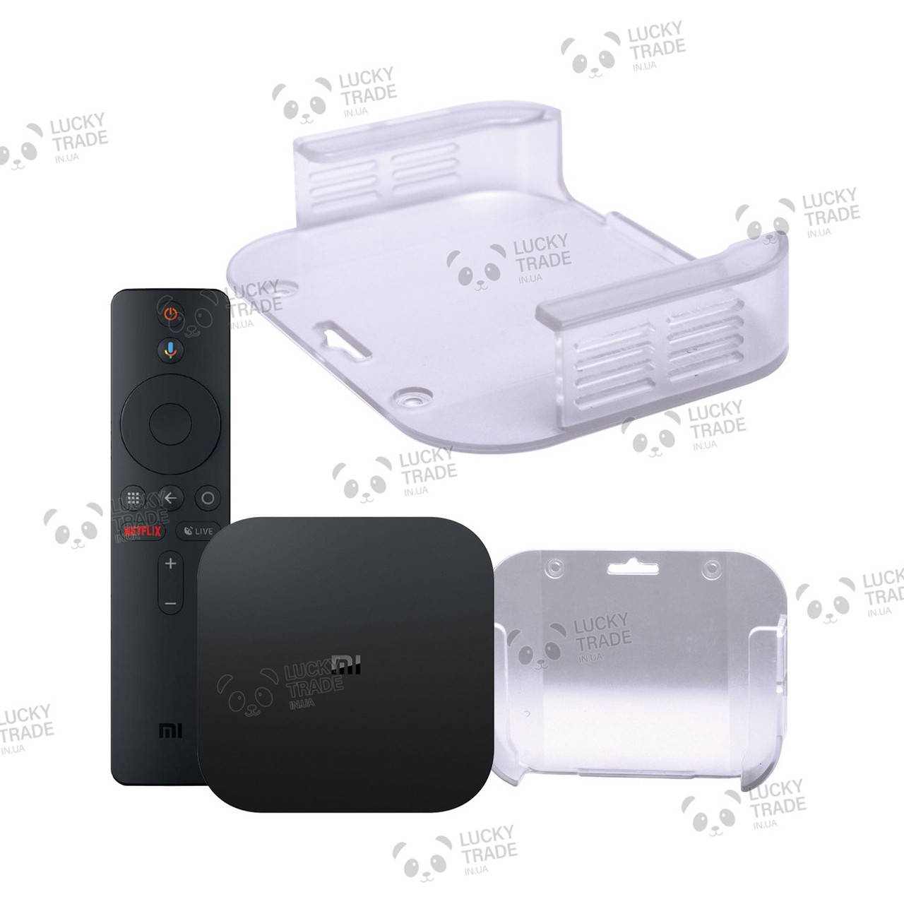 Крепление для TV-Приставки Xiaomi Mi Box S / 4 / 4C на стену или телевизор Прозрачный 
Крепление для TV-Приставки Xiaomi Mi Box S / 4 / 4C на стену или телевизор Прозрачный