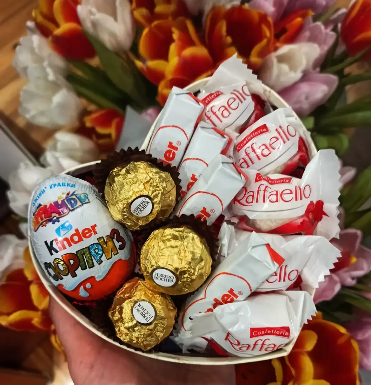 Сладкий подарок сердечко 16 на 14 
Сладкий подарок сердечко 16 на 14