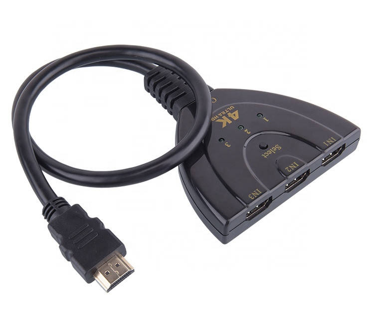 Коммутатор HDMI 4K switch переключатель 3 на в 1 свич сплиттер для монитора ТВ c выходным кабелем HDMI ( HDMI 4K switch 3x1 cable )
Коммутатор HDMI 4K switch переключатель 3 на в 1 свич сплиттер для монитора ТВ c выходным кабелем HDMI ( HDMI 4K switch 3x1 cable )