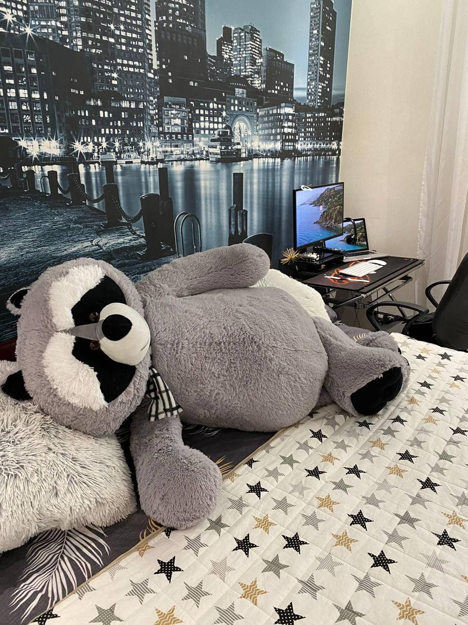 Енот плюшевый 100см
Енот плюшевый 100см