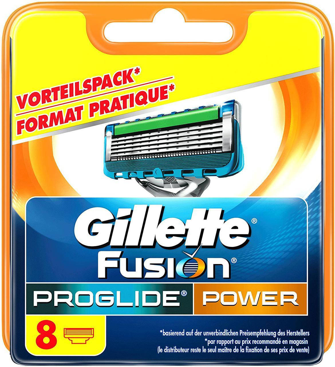Gillette Fusion Proglide Power 8 шт. в упаковке сменные кассеты для бритья, оригинал, Германия
Gillette Fusion Proglide Power 8 шт. в упаковке сменные кассеты для бритья, оригинал, Германия
