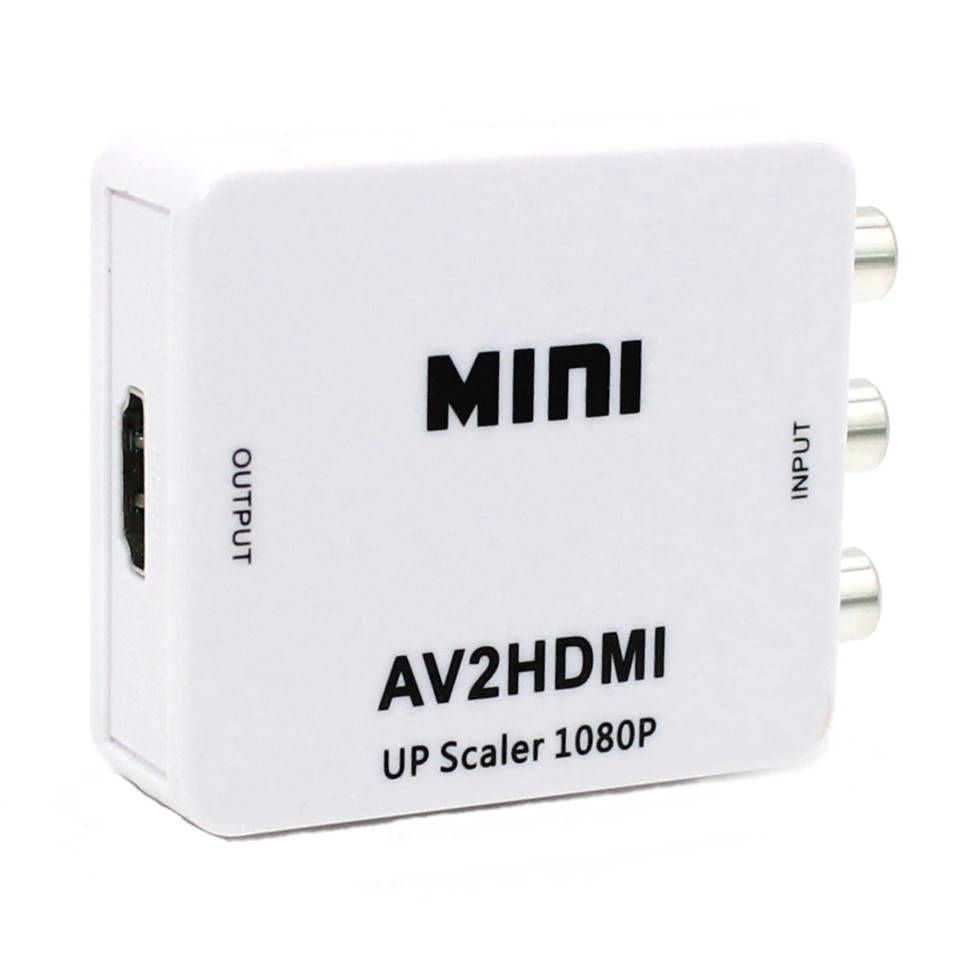 Конвертер переходник AV to HDMI Активный RCA адаптер аудио и видеосигнала AV2HDMI Преобразователь Mini 1080P
Конвертер переходник AV to HDMI Активный RCA адаптер аудио и видеосигнала AV2HDMI Преобразователь Mini 1080P