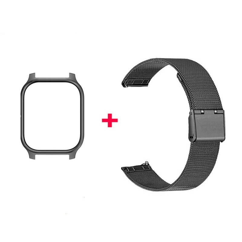 Amazfit GTS Комплект для смарт часов (металлический ремешок с застежкой и бампер), Black
Amazfit GTS Комплект для смарт часов (металлический ремешок с застежкой и бампер), Black