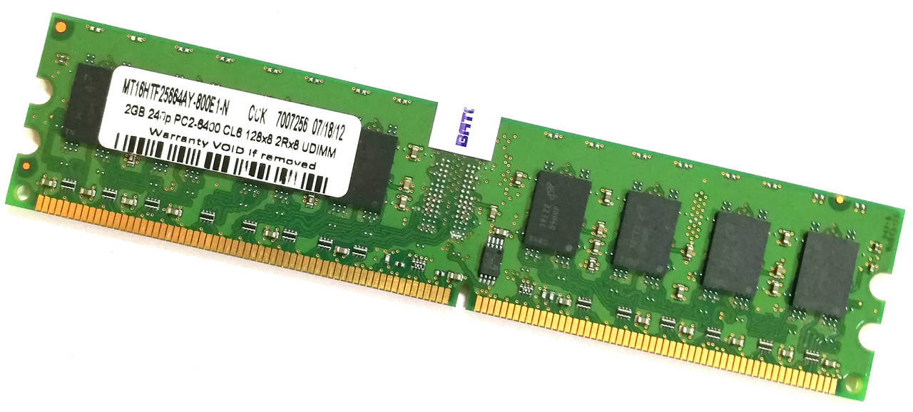 Оперативная память Micron DDR2 2Gb 800MHz PC2 6400U 2R8 CL6 (MT16HTF25664AY-800E1-N) Б/У
Оперативная память Micron DDR2 2Gb 800MHz PC2 6400U 2R8 CL6 (MT16HTF25664AY-800E1-N) Б/У