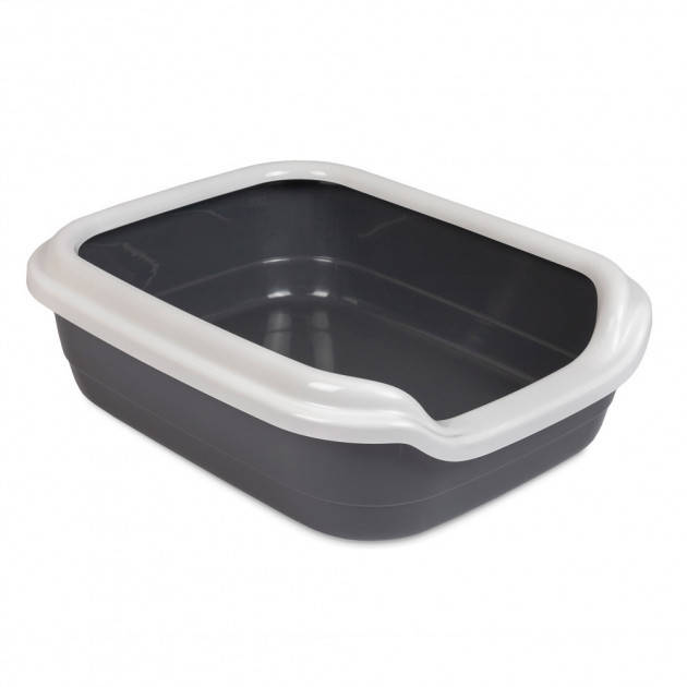 Туалет для котов Comfort L серый 49х39х15 см Природа 
Туалет для котов Comfort L серый 49х39х15 см Природа