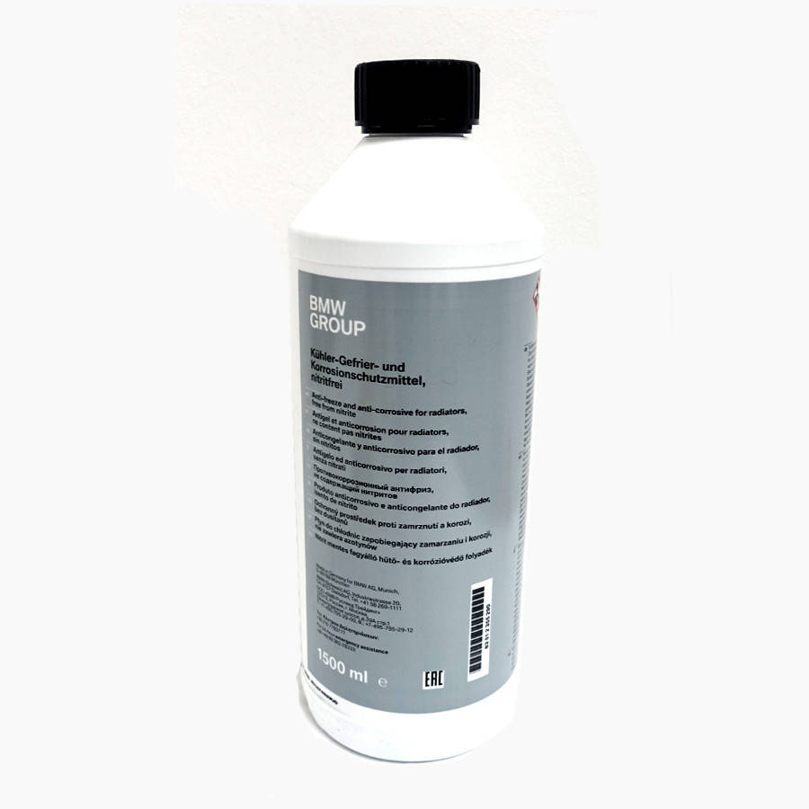 Оригінальний Антифриз ( Концентрат ) BMW KHLERFROSTSCHUTZ 1.5л (83512355290), Синий
Оригінальний Антифриз ( Концентрат ) BMW KHLERFROSTSCHUTZ 1.5л (83512355290), Синий