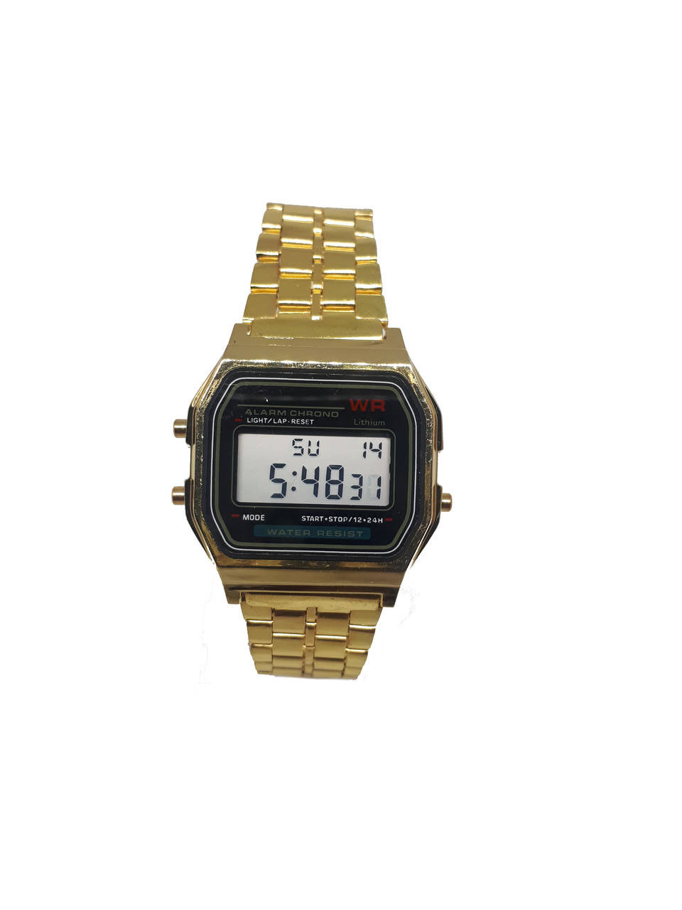 Часы электронные с будильником на золотистом браслете Abeer 01-95GB Черный
Часы электронные с будильником на золотистом браслете Abeer 01-95GB Черный