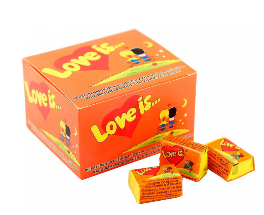 Жвачки love is. Апельсин-Ананас 100шт Оригинал 
Жвачки love is. Апельсин-Ананас 100шт Оригинал