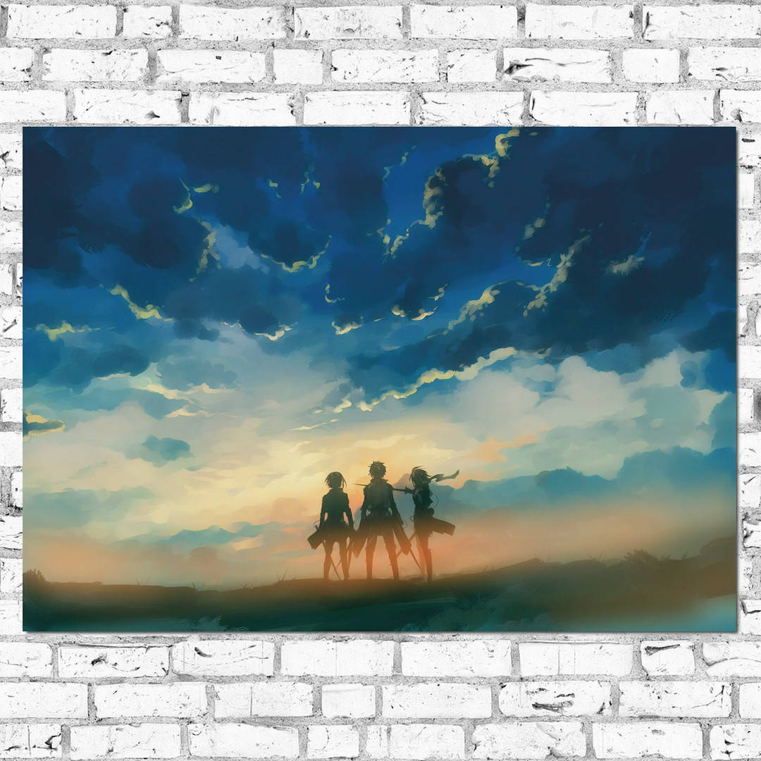 Плакат "Атака на титанов, главные герои, Attack on Titans" (артикул 0286) 42, Полуглянец, 30
Плакат "Атака на титанов, главные герои, Attack on Titans" (артикул 0286) 42, Полуглянец, 30