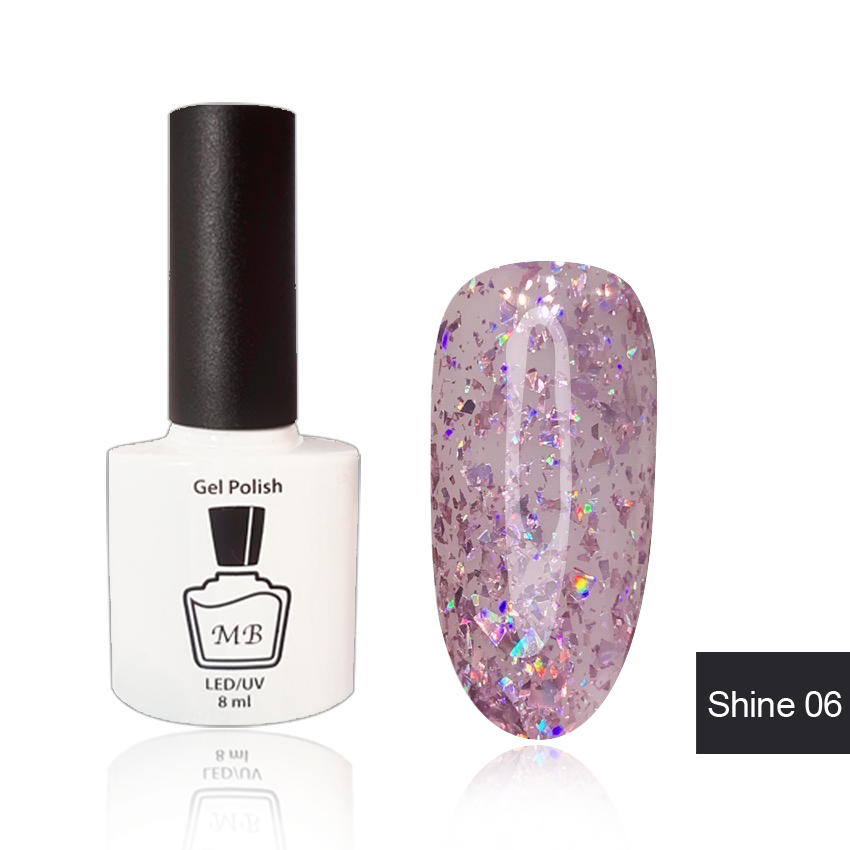 Гель-лак MB Shine-06 мелкие хлопья юки с серебрянной голограммой, Shine Collection, блестки 8 мл
Гель-лак MB Shine-06 мелкие хлопья юки с серебрянной голограммой, Shine Collection, блестки 8 мл