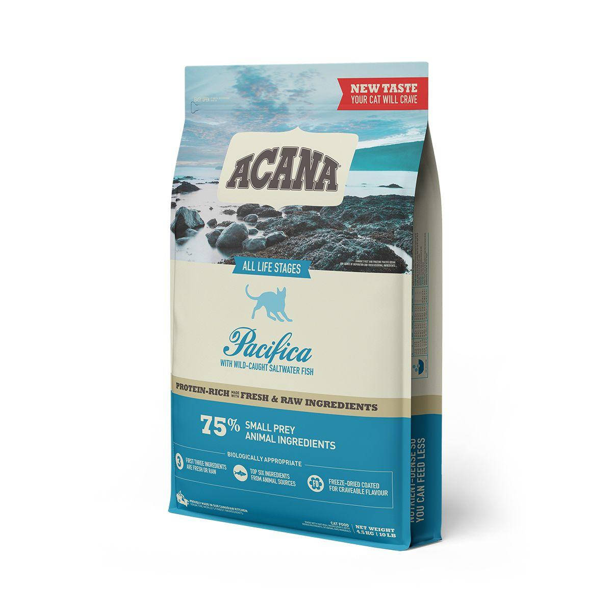 Acana Pacifica Cat (Акана Пасифика Кэт) сухой корм для котят и кошек всех пород 4.5 кг.
Acana Pacifica Cat (Акана Пасифика Кэт) сухой корм для котят и кошек всех пород 4.5 кг.