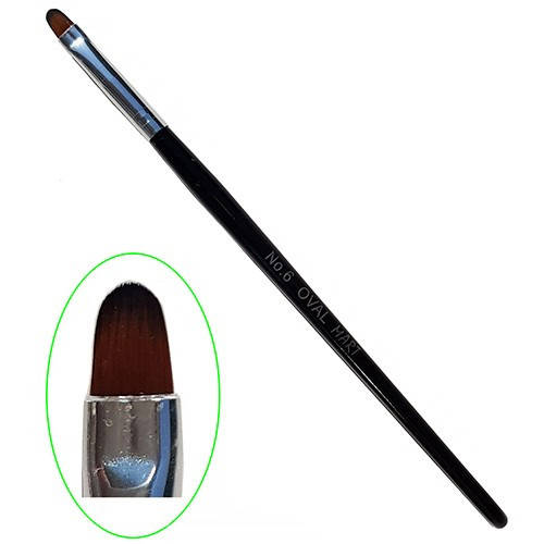 Кисть для геля с деревяной ручкой овал №6 MART
Кисть для геля с деревяной ручкой овал №6 MART