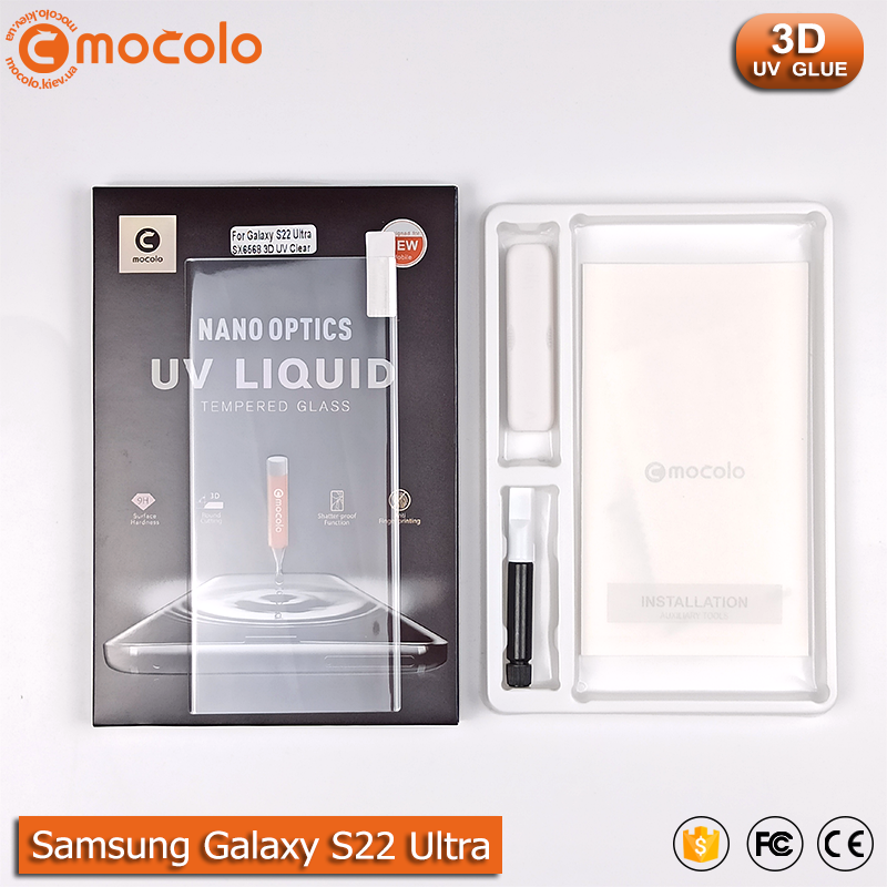 Защитное стекло Mocolo Samsung Galaxy S22 Ultra Nano Optics UV Liquid Tempered Glass 3D (Clear), Прозрачный
Защитное стекло Mocolo Samsung Galaxy S22 Ultra Nano Optics UV Liquid Tempered Glass 3D (Clear), Прозрачный