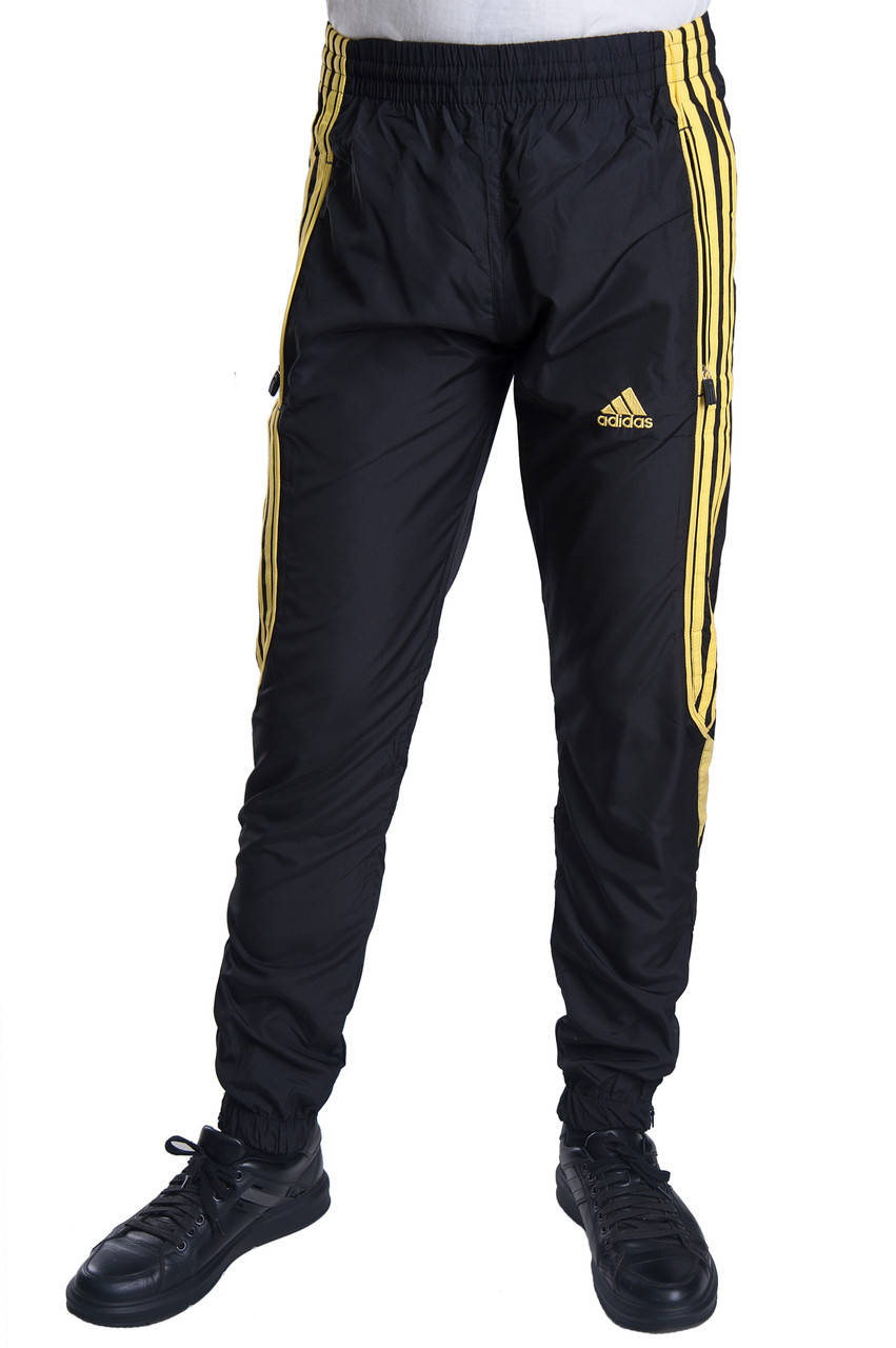 Мужские спортивные штаны Adidas черного цвета (плащевка). Хмельницкий, Черный 
Мужские спортивные штаны Adidas черного цвета (плащевка). Хмельницкий, Черный