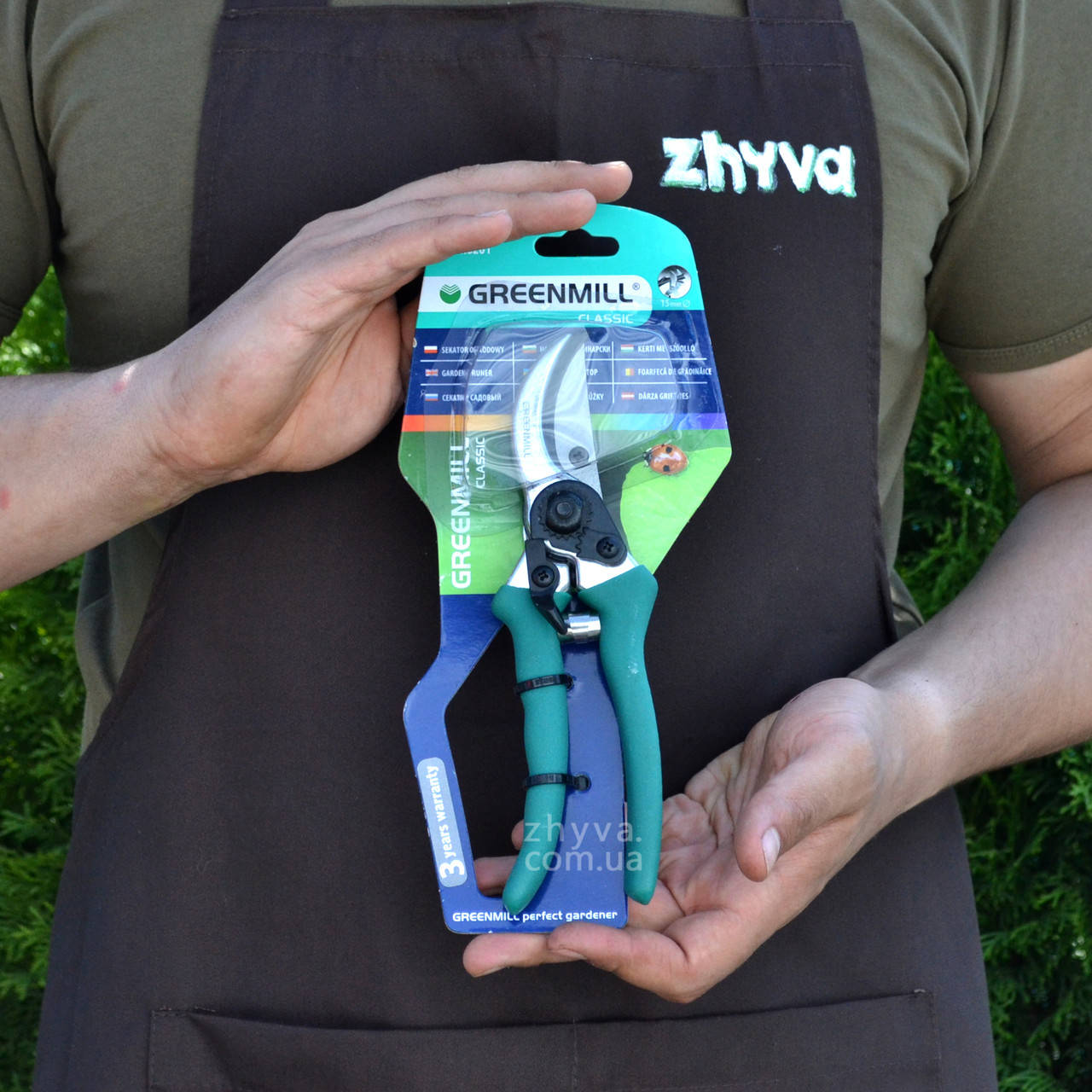 Сікатор садовий Greenmill GR6201 (зріз 15мм) 
Сікатор садовий Greenmill GR6201 (зріз 15мм)