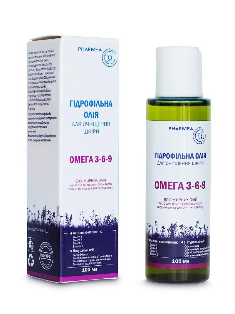 Гидрофильное масло для очищения кожи, серия Omega 3-6-9, Pharmea, 100 мл 
Гидрофильное масло для очищения кожи, серия Omega 3-6-9, Pharmea, 100 мл