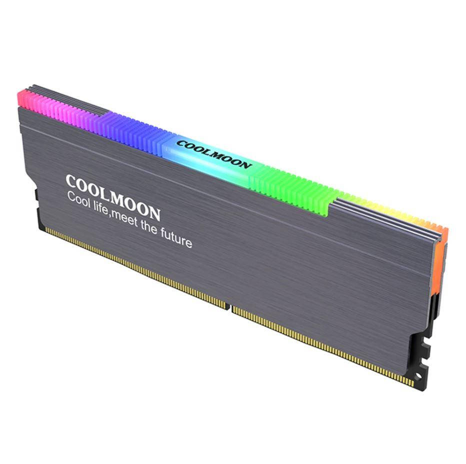 Радиатор алюминиевый для оперативной памяти Coolmoon CR-D134S ARGB Серый (для DDR ОЗУ)
Радиатор алюминиевый для оперативной памяти Coolmoon CR-D134S ARGB Серый (для DDR ОЗУ)