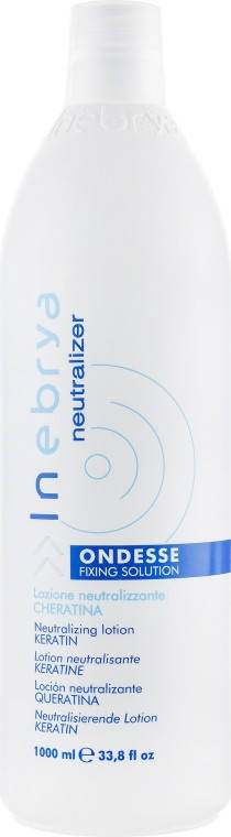 Нейтрализатор для химической завивки Inebrya Ondesse Fixing Solution Neutralizing Lotion Keratin 1000 мл
Нейтрализатор для химической завивки Inebrya Ondesse Fixing Solution Neutralizing Lotion Keratin 1000 мл
