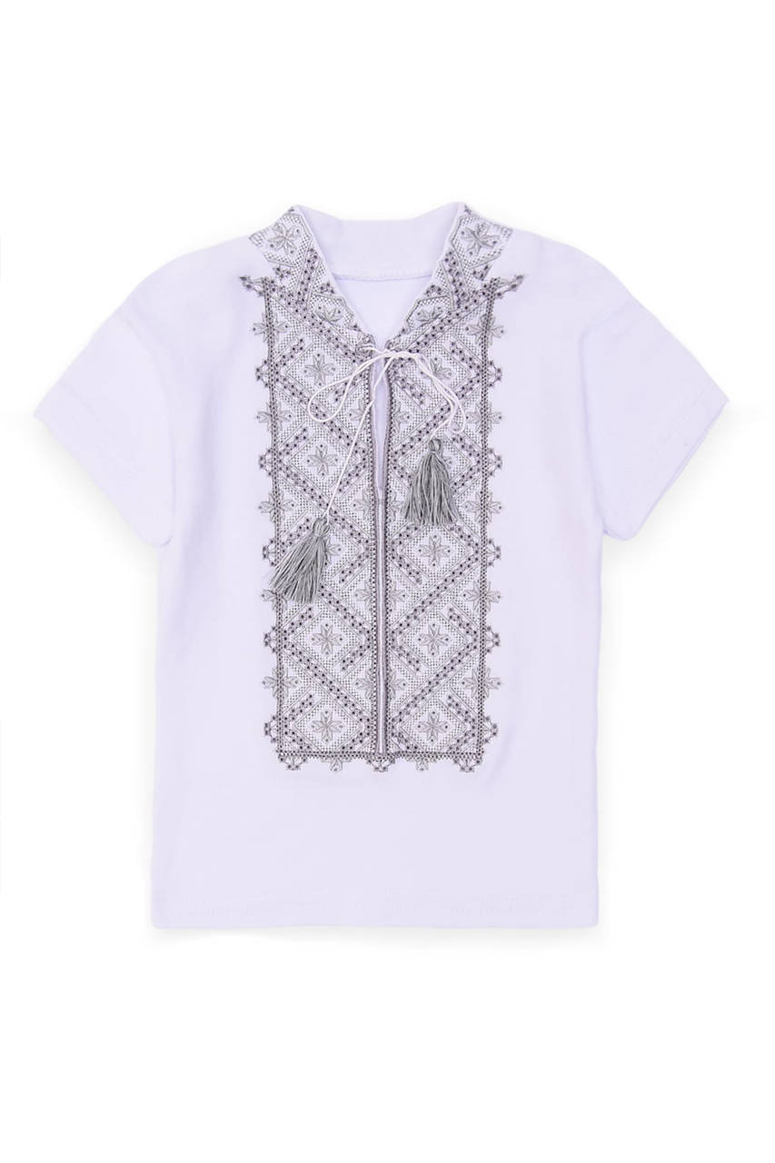 Футболка детская вышиванка мальчик белая ACG 143791M 
Футболка детская вышиванка мальчик белая ACG 143791M