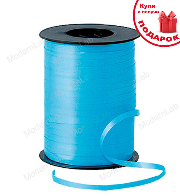 Лента для воздушных шариков, длина - 350 м, ширина - 5 мм, цвет - голубой