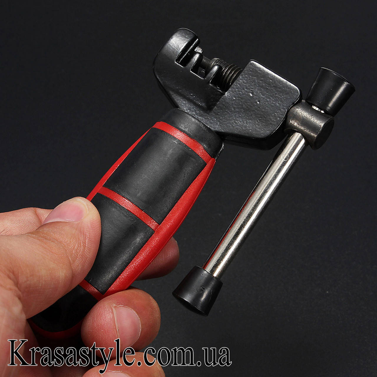 Выжимка велосипедной цепи с удобной пластиковой ручкой 
Выжимка велосипедной цепи с удобной пластиковой ручкой