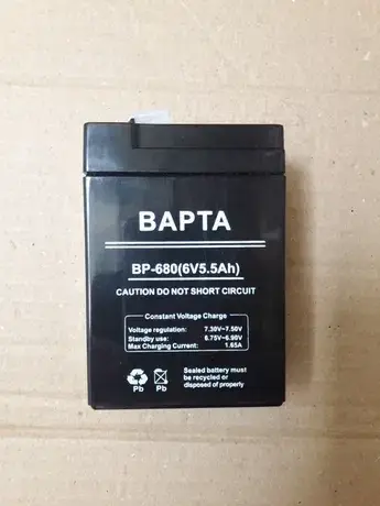 Аккумуляторная батарея BAPTA BP-680 6В, 5,5Ач, кислотно-свинцовая, аккумуляторная батарея, аккумулятор BAPTA
Аккумуляторная батарея BAPTA BP-680 6В, 5,5Ач, кислотно-свинцовая, аккумуляторная батарея, аккумулятор BAPTA