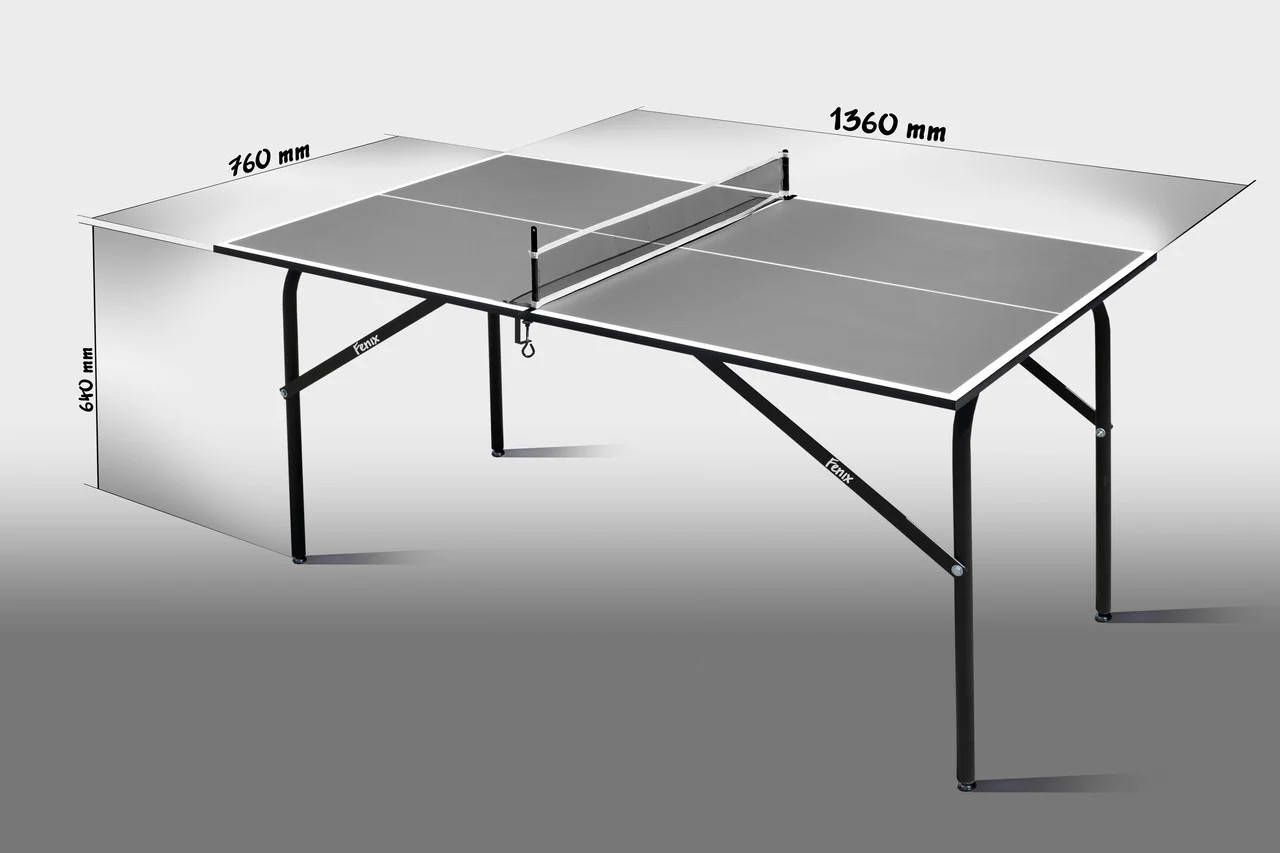 Теннисный стол для помещений "Феникс" Kids антрацит