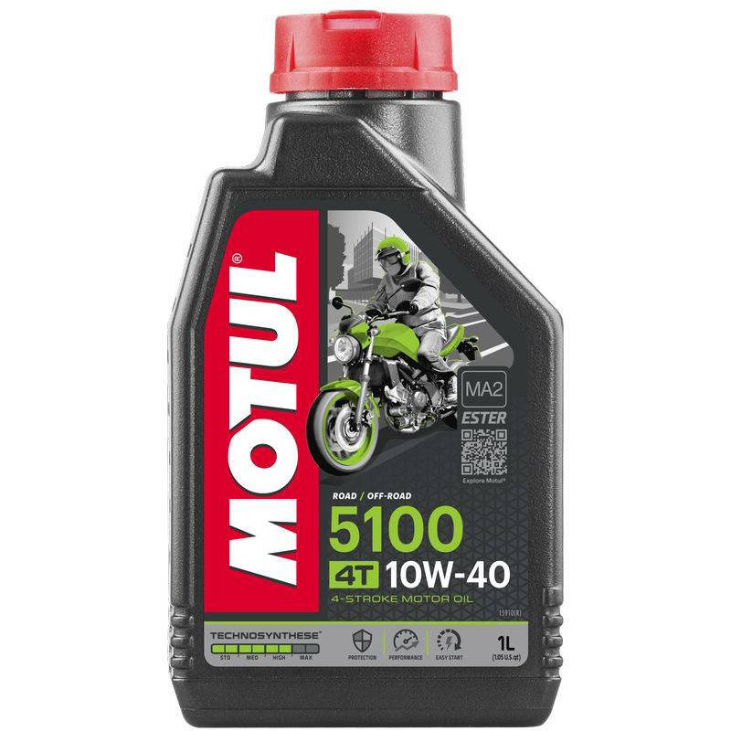 Motul 5100 4T SAE 10W-40 Полусинтетическое моторное масло для мотоциклов (836511/104066) 1л
Motul 5100 4T SAE 10W-40 Полусинтетическое моторное масло для мотоциклов (836511/104066) 1л