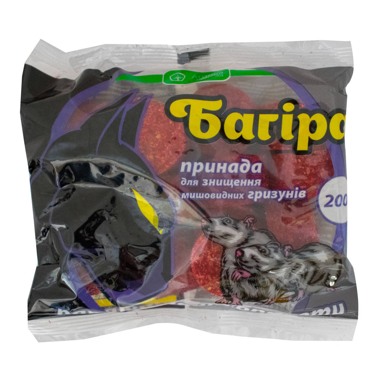 Брикеты от крыс и мышей Багира 200 г Укравіт 
Брикеты от крыс и мышей Багира 200 г Укравіт