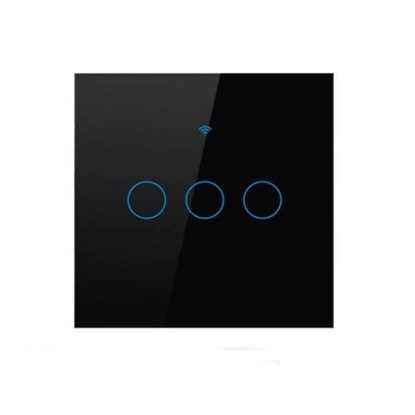 Трехканальный сенсорный умный выключатель Wi-Fi Smart Switches с управлением голосом (Alexa/Google Home)
Трехканальный сенсорный умный выключатель Wi-Fi Smart Switches с управлением голосом (Alexa/Google Home)