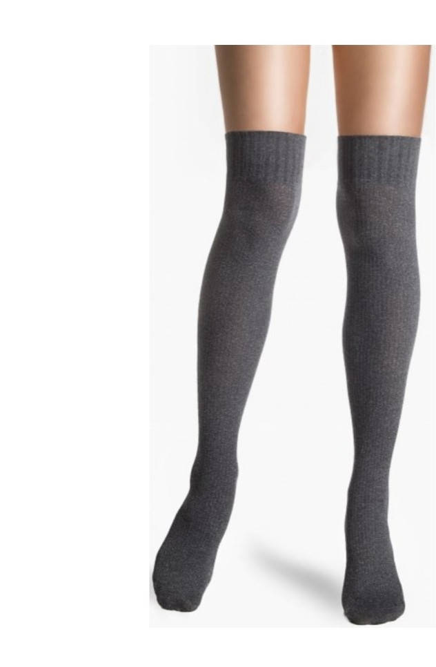 Серые сексуальные гетры, гольфы, Темно-серый 
Серые сексуальные гетры, гольфы, Темно-серый